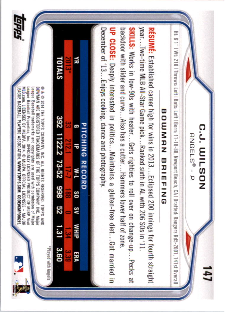 A0983- 2014 Bowman Hometown Baseball Card #s 1-220 -You Pick- 15+ FREE US SHIP - Picture 239 of 359