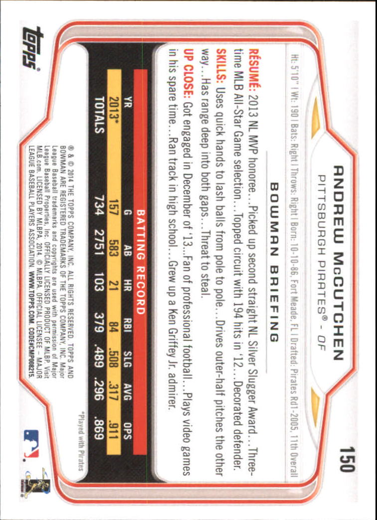 A0983- 2014 Bowman Hometown Baseball Card #s 1-220 -You Pick- 15+ FREE US SHIP - Picture 244 of 359