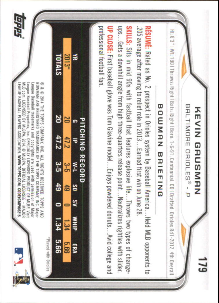 A0983- 2014 Bowman Hometown Baseball Card #s 1-220 -You Pick- 15+ FREE US SHIP - Picture 287 of 359