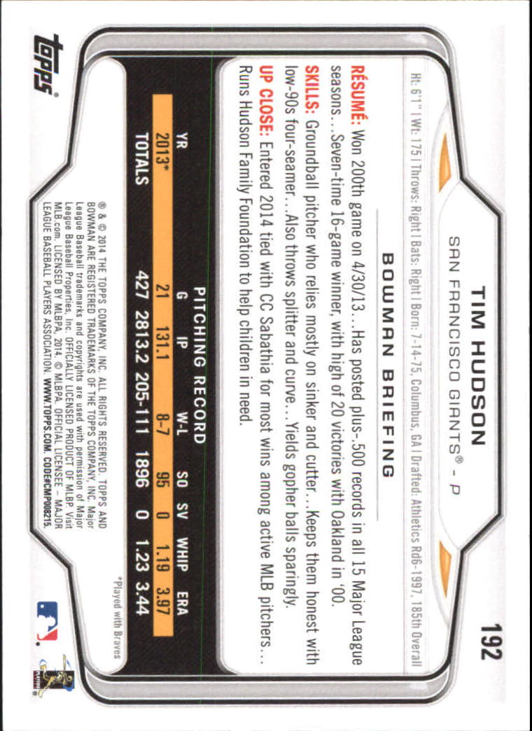 A0983- 2014 Bowman Hometown Baseball Card #s 1-220 -You Pick- 15+ FREE US SHIP - Picture 309 of 359
