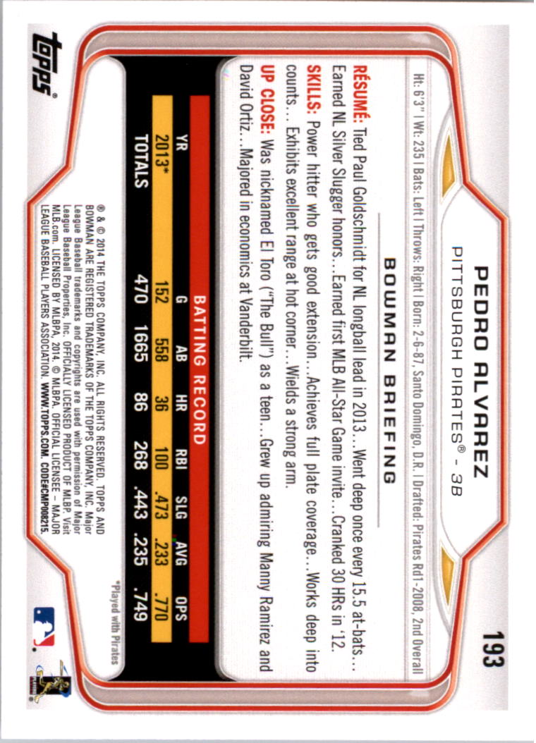 A0983- 2014 Bowman Hometown Baseball Card #s 1-220 -You Pick- 15+ FREE US SHIP - Picture 311 of 359