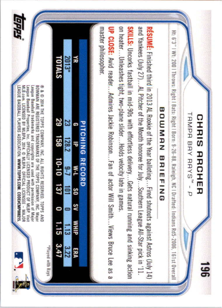 A0983- 2014 Bowman Hometown Baseball Card #s 1-220 -You Pick- 15+ FREE US SHIP - Picture 317 of 359