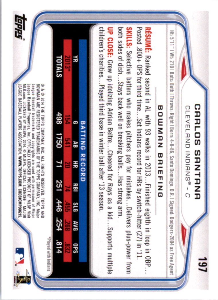 A0983- 2014 Bowman Hometown Baseball Card #s 1-220 -You Pick- 15+ FREE US SHIP - Picture 319 of 359