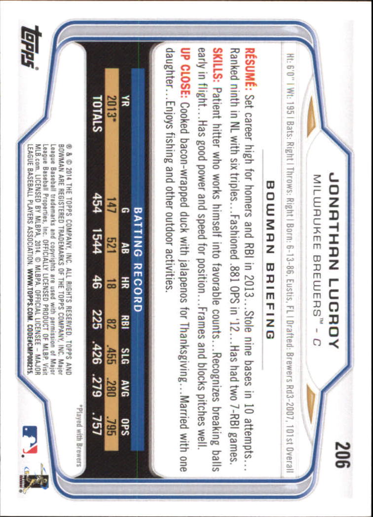 A0983- 2014 Bowman Hometown Baseball Card #s 1-220 -You Pick- 15+ FREE US SHIP - Picture 335 of 359