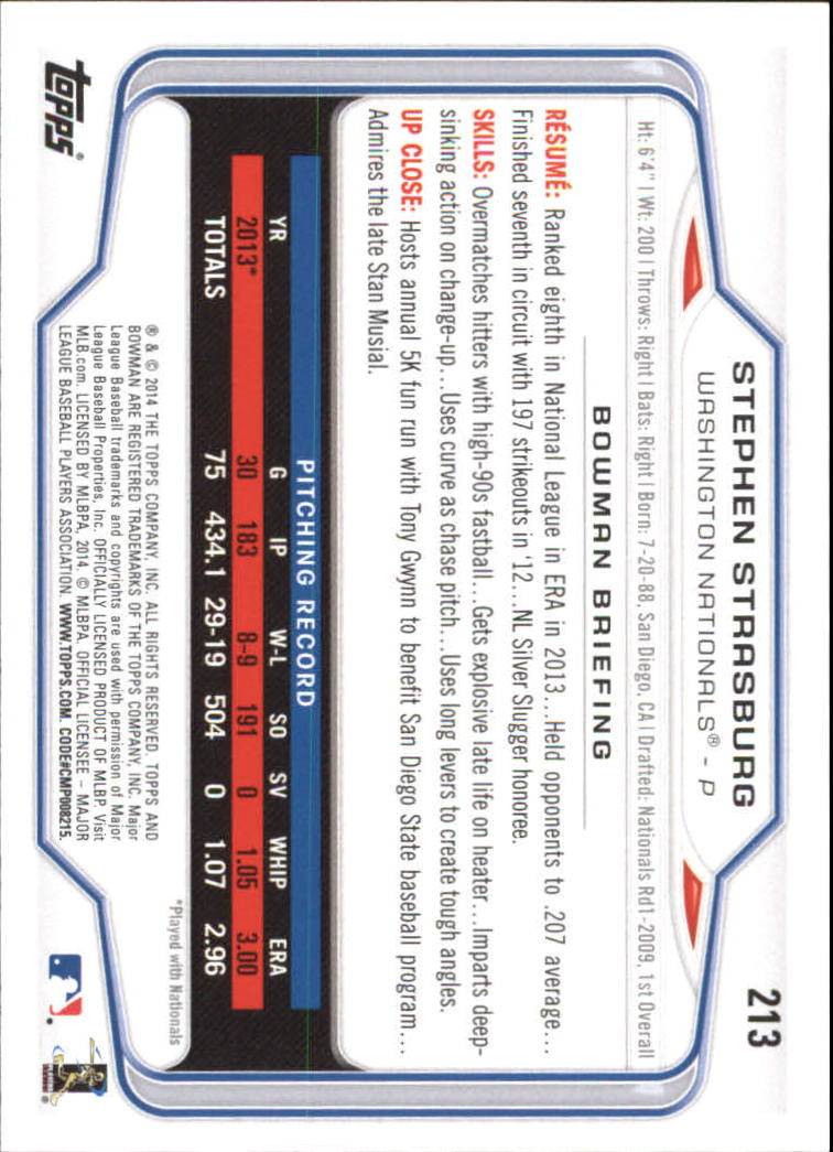 A0983- 2014 Bowman Hometown Baseball Card #s 1-220 -You Pick- 15+ FREE US SHIP - Picture 347 of 359