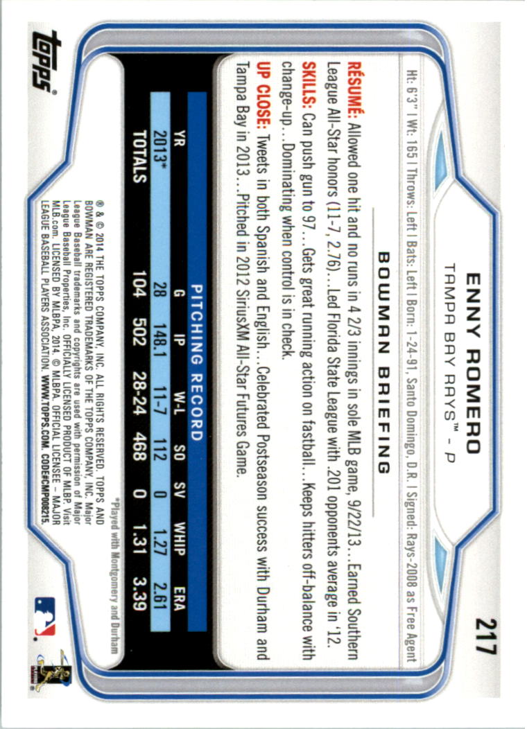A0983- 2014 Bowman Hometown Baseball Card #s 1-220 -You Pick- 15+ FREE US SHIP - Picture 353 of 359