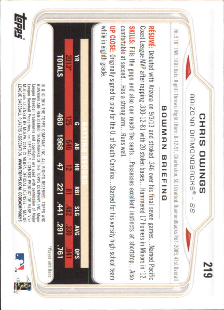 A0983- 2014 Bowman Hometown Baseball Card #s 1-220 -You Pick- 15+ FREE US SHIP - Picture 357 of 359