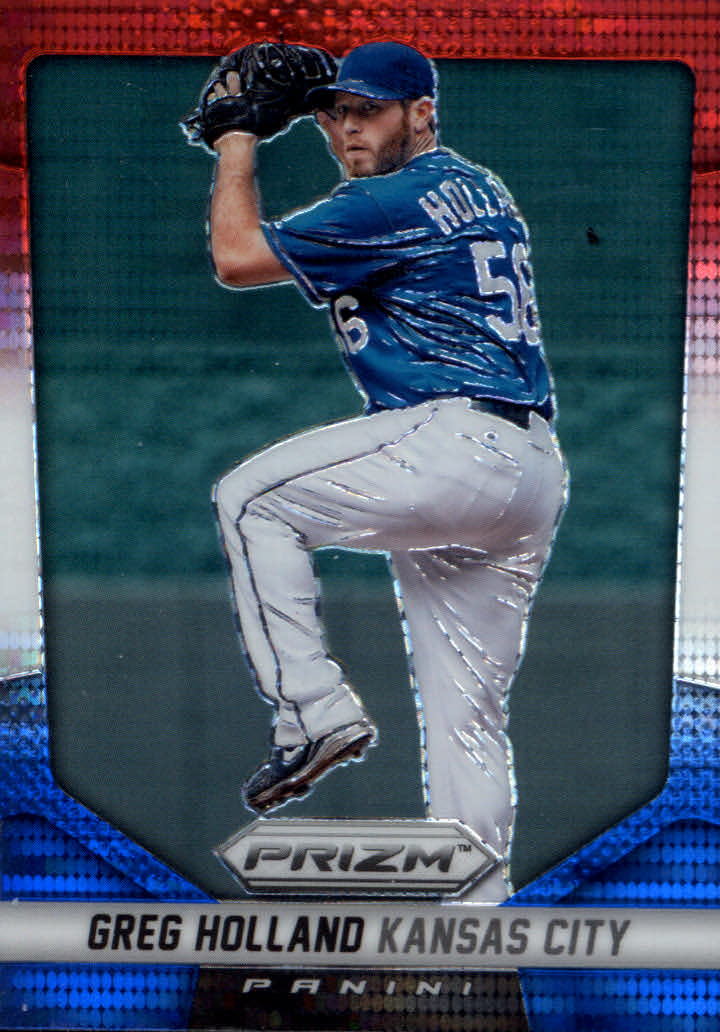 2014 Panini Prizm Prizms Red White and Blue Pulsar #135 Greg Holland