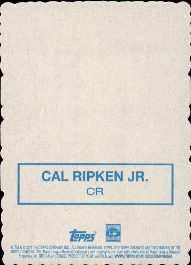 2014 Topps Archives '69 Deckle Minis #CR Cal Ripken Jr. back image