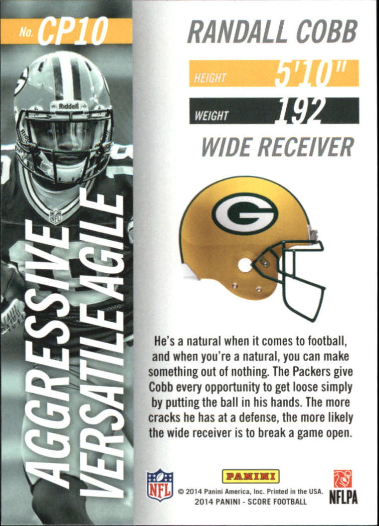 2014 Score Complete Players #CP10 Randall Cobb back image