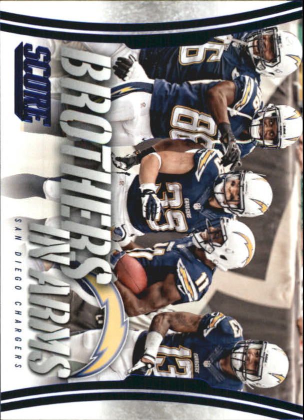 2014 Score Brothers In Arms Blue #BA26 San Diego Chargers/Eddie Royal/Keenan Allen/Vincent Brown