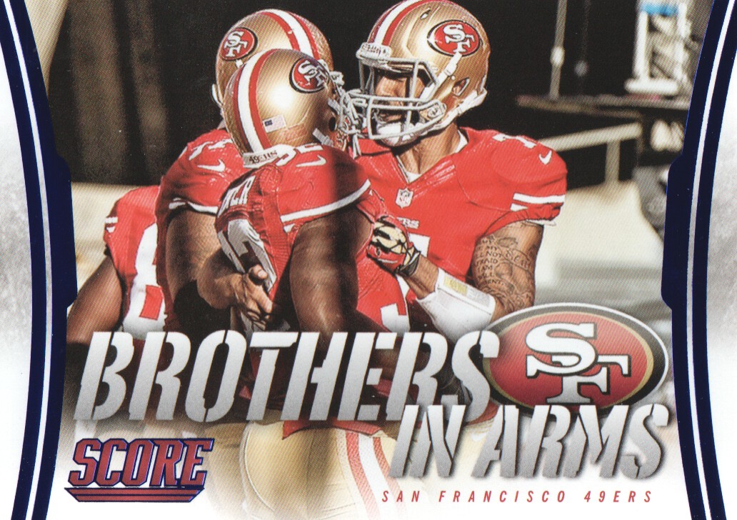 2014 Score Brothers In Arms Blue #BA27 San Francisco 49ers/Colin Kaepernick