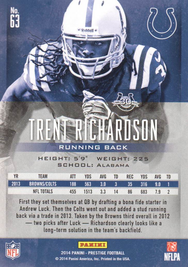 A7843- 2014 Prestige Football Card #s 1-200 -You Pick- 15+ FREE US SHIP - Picture 115 of 355