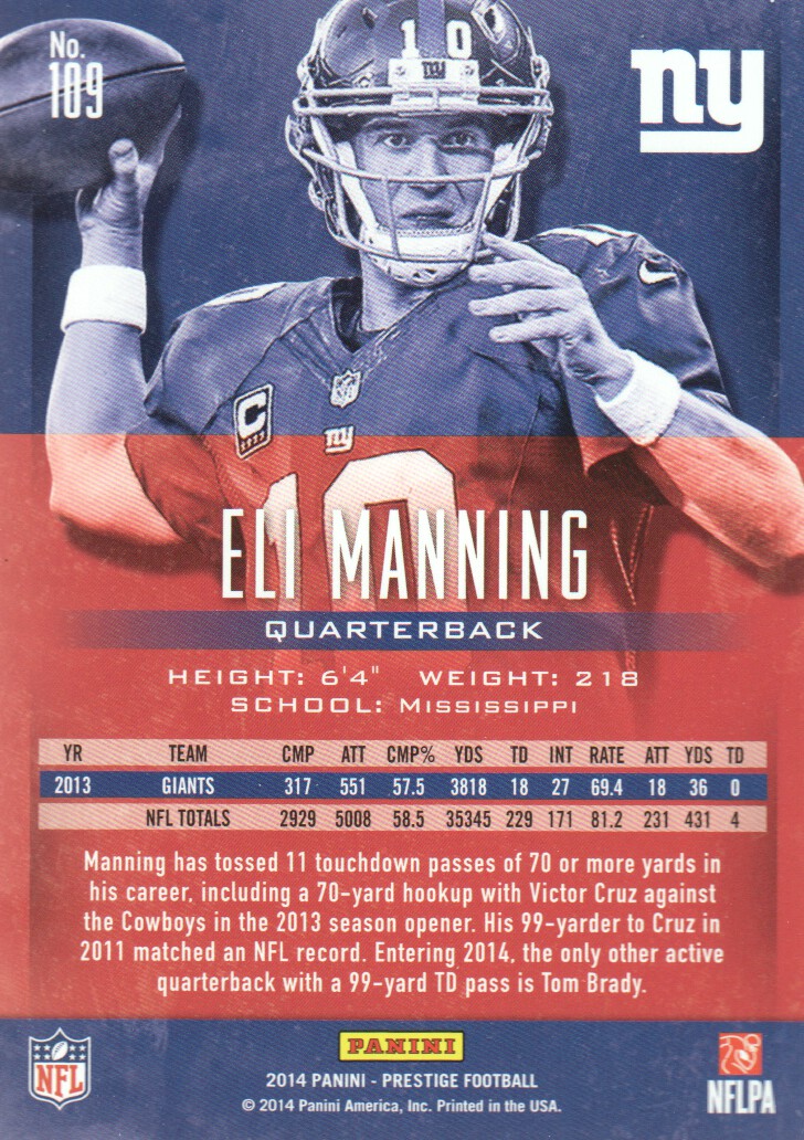 A7843- 2014 Prestige Football Card #s 1-200 -You Pick- 15+ FREE US SHIP - Picture 195 of 355
