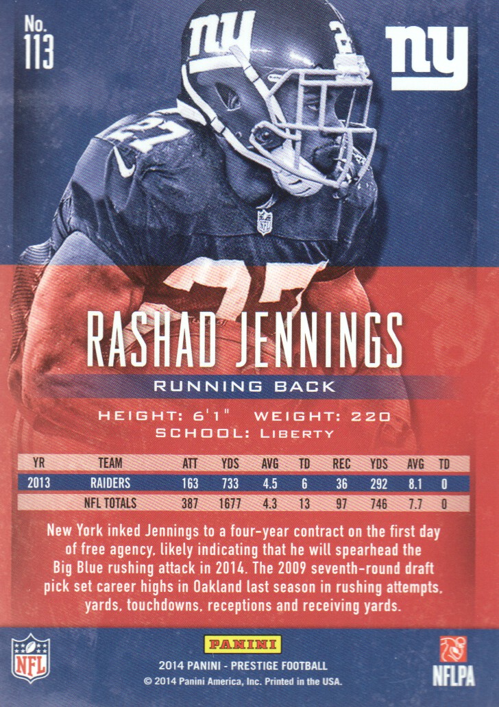 A7843- 2014 Prestige Football Card #s 1-200 -You Pick- 15+ FREE US SHIP - Picture 201 of 355