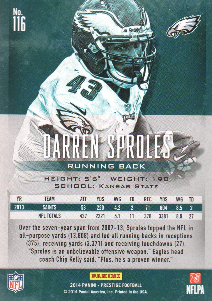 A7843- 2014 Prestige Football Card #s 1-200 -You Pick- 15+ FREE US SHIP - Picture 205 of 355