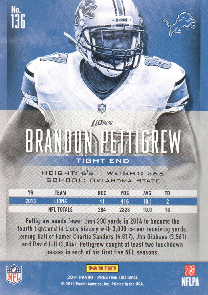 A7843- 2014 Prestige Football Card #s 1-200 -You Pick- 15+ FREE US SHIP - Picture 245 of 355