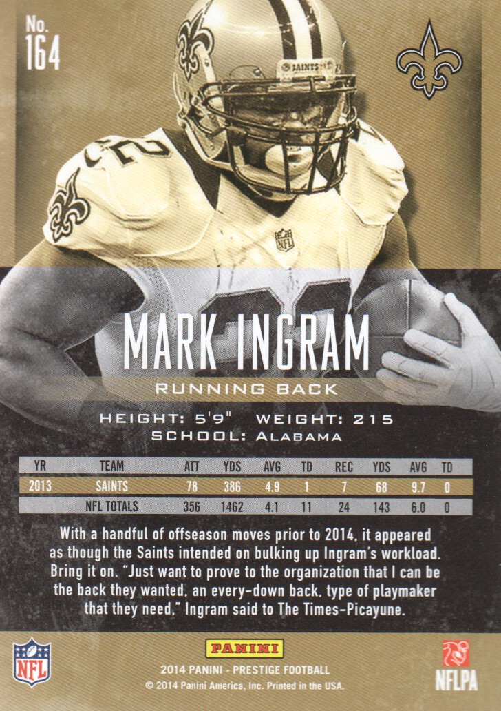 A7843- 2014 Prestige Football Card #s 1-200 -You Pick- 15+ FREE US SHIP - Picture 295 of 355