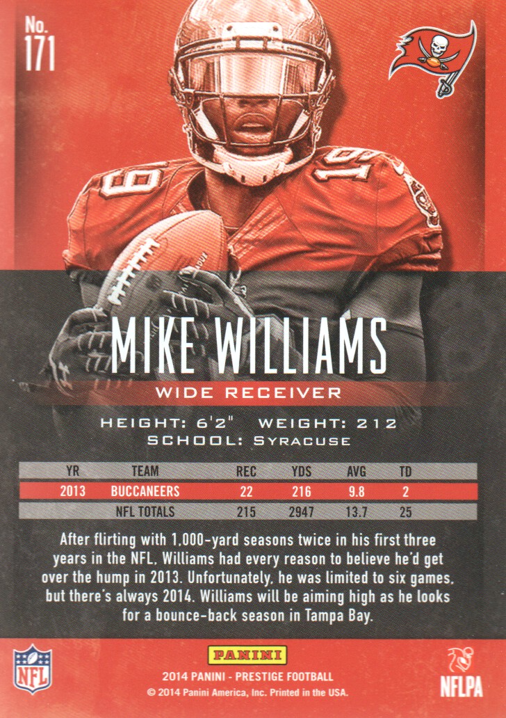 A7843- 2014 Prestige Football Card #s 1-200 -You Pick- 15+ FREE US SHIP - Picture 309 of 355