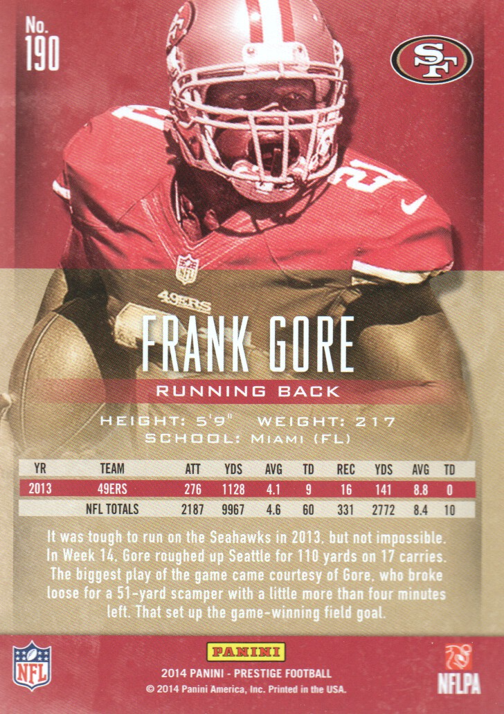 A7843- 2014 Prestige Football Card #s 1-200 -You Pick- 15+ FREE US SHIP - Picture 343 of 355