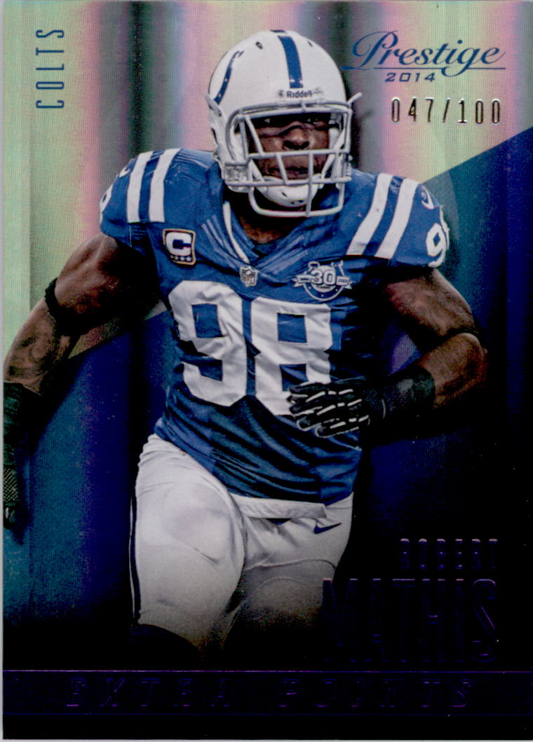 2014 Prestige Extra Points Purple #64 Robert Mathis