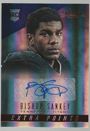 2014 Prestige Extra Points Blue Autographs #209 Bishop Sankey