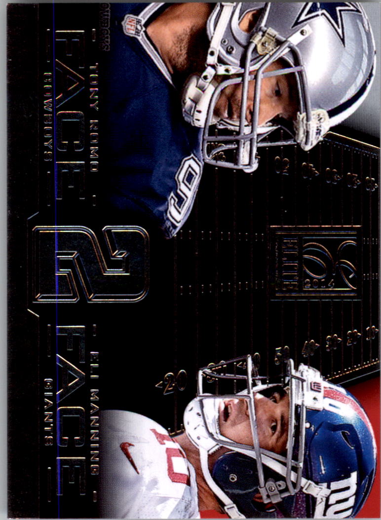 2014 Elite Face 2 Face Silver #13 Eli Manning/Tony Romo