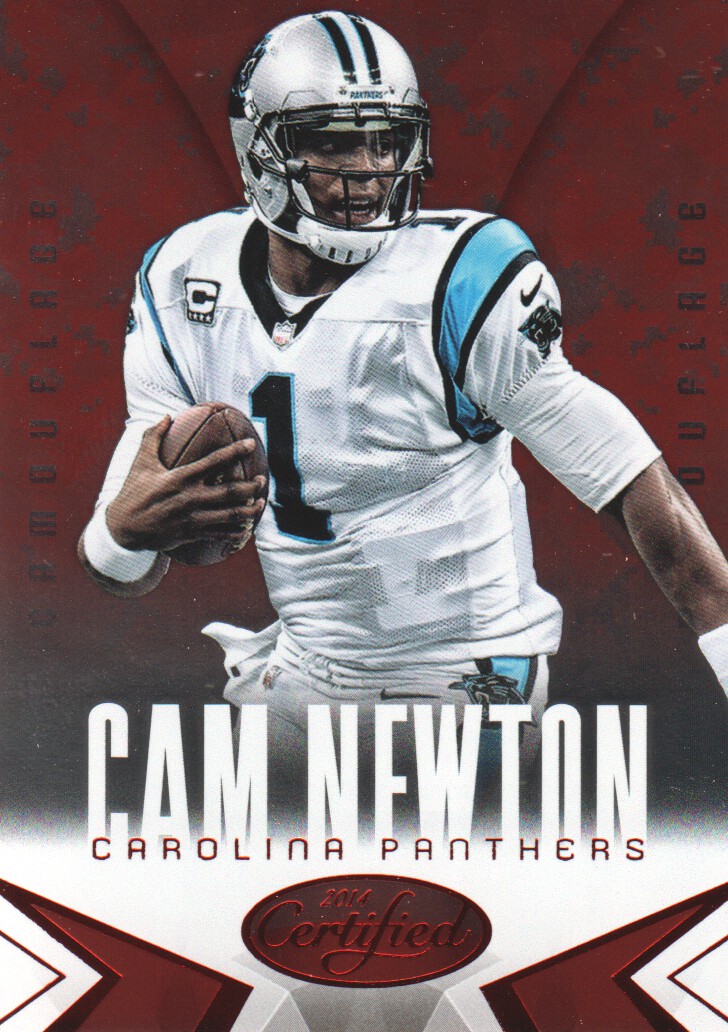 2014 Certified Camo Red #14 Cam Newton