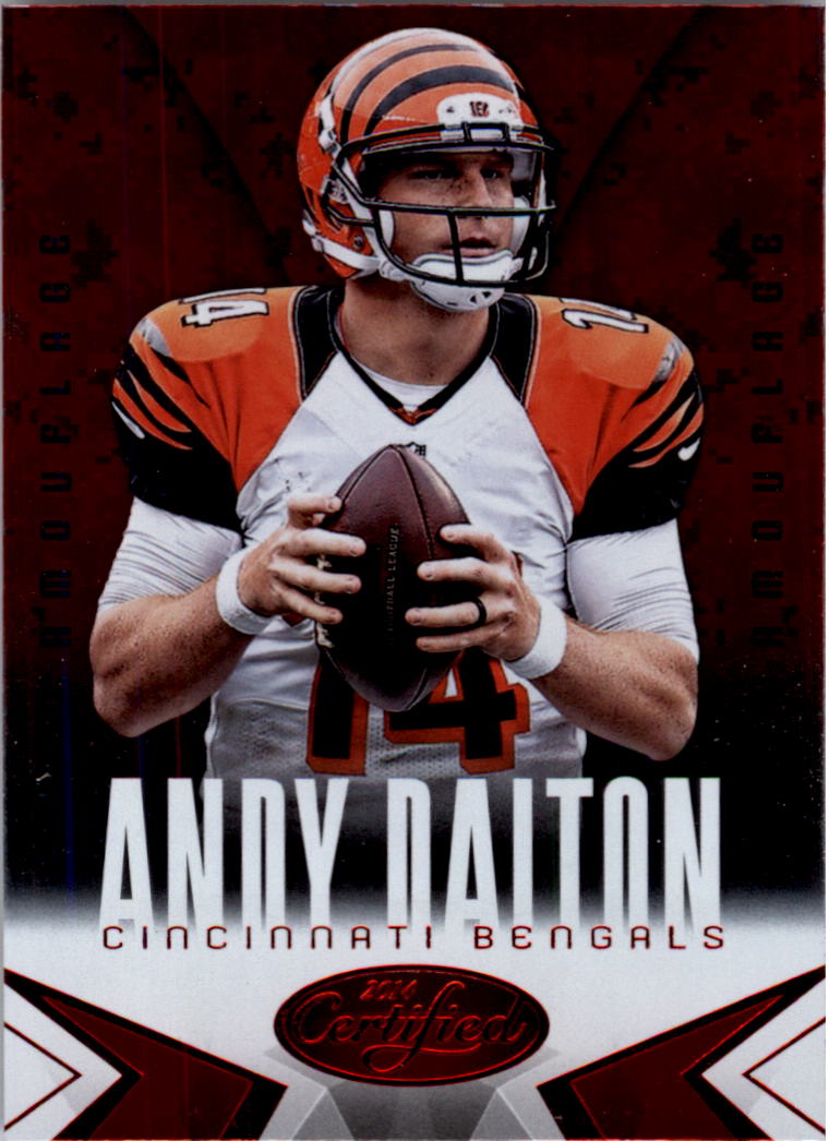 2014 Certified Camo Red #20 Andy Dalton