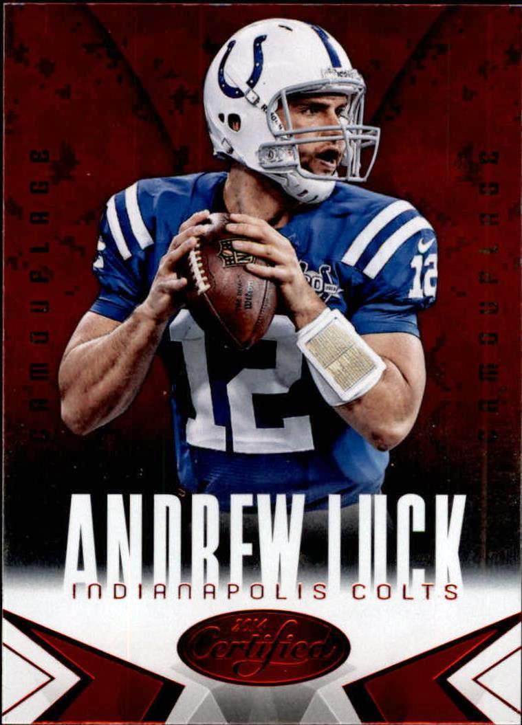 2014 Certified Camo Red #42 Andrew Luck