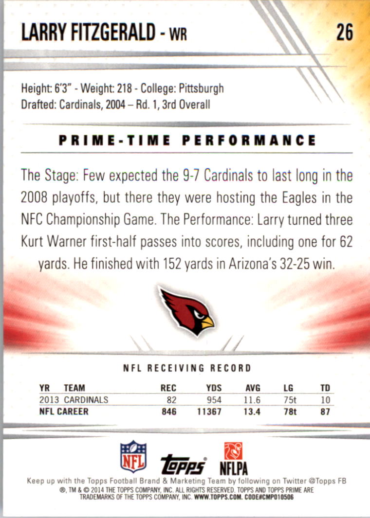 B2373- 2014 Topps Prime FB Card #s 1-150 +Inserts -You Pick- 15+ FREE US SHIP - Picture 57 of 373