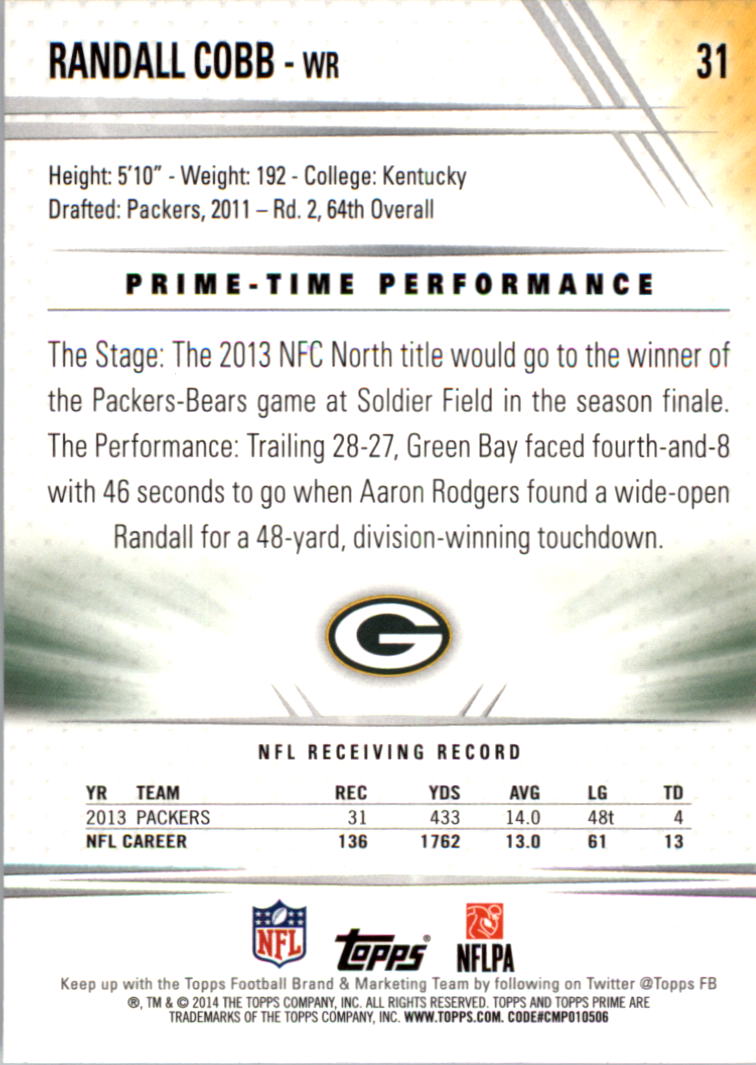 B2373- 2014 Topps Prime FB Card #s 1-150 +Inserts -You Pick- 15+ FREE US SHIP - Picture 67 of 373