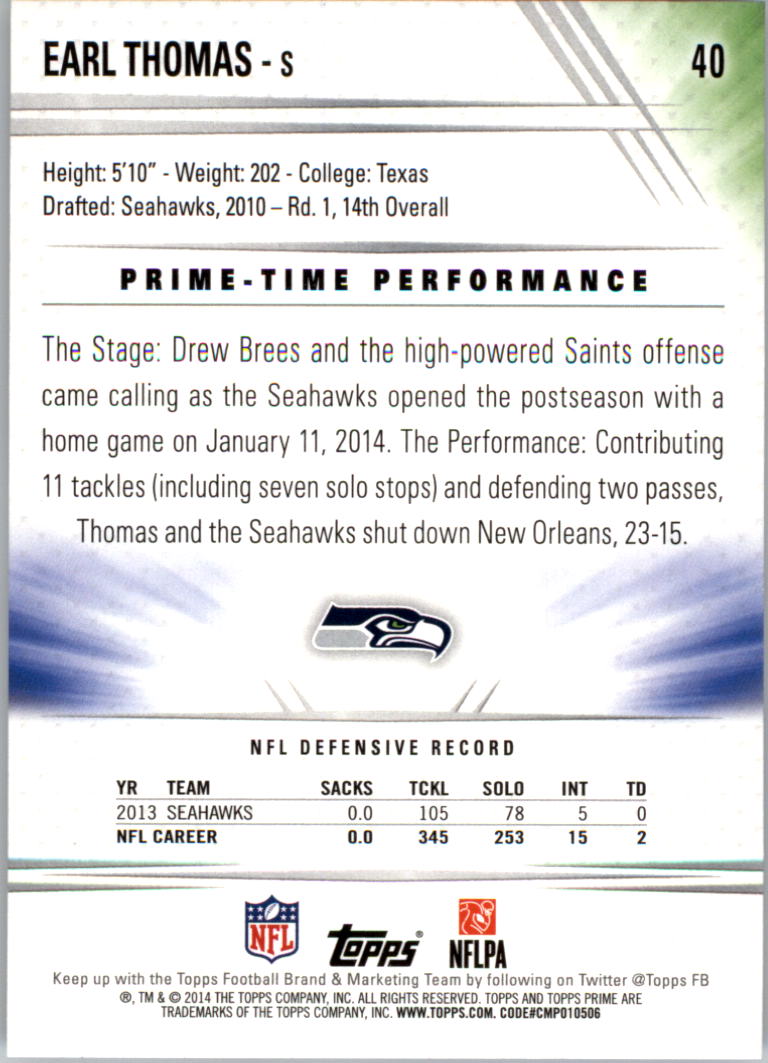 B2373- 2014 Topps Prime FB Card #s 1-150 +Inserts -You Pick- 15+ FREE US SHIP - Picture 83 of 373