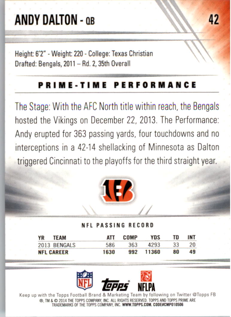 B2373- 2014 Topps Prime FB Card #s 1-150 +Inserts -You Pick- 15+ FREE US SHIP - Picture 87 of 373