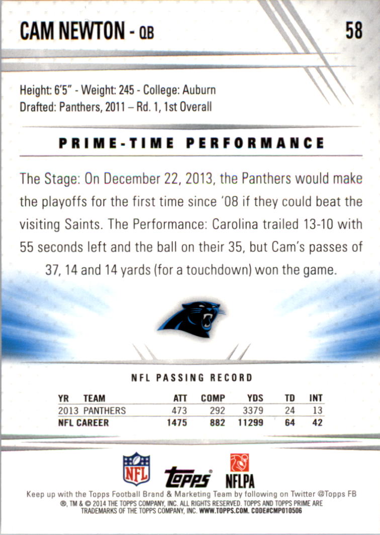 B2373- 2014 Topps Prime FB Card #s 1-150 +Inserts -You Pick- 15+ FREE US SHIP - Picture 121 of 373