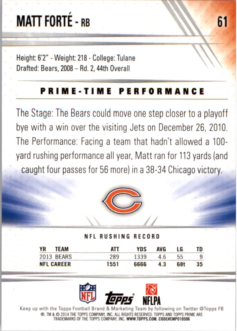 B2373- 2014 Topps Prime FB Card #s 1-150 +Inserts -You Pick- 15+ FREE US SHIP - Picture 127 of 373