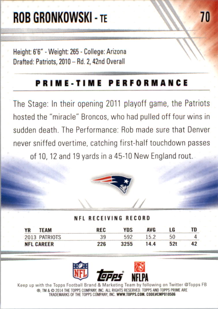 B2373- 2014 Topps Prime FB Card #s 1-150 +Inserts -You Pick- 15+ FREE US SHIP - Picture 145 of 373