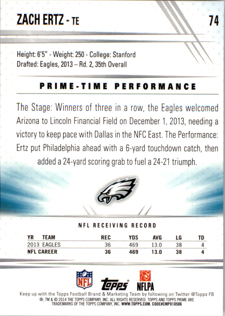 B2373- 2014 Topps Prime FB Card #s 1-150 +Inserts -You Pick- 15+ FREE US SHIP - Picture 153 of 373