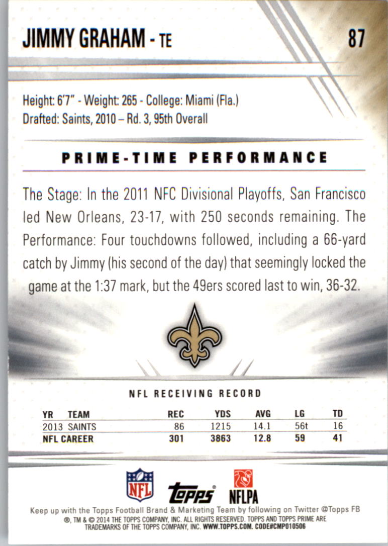 B2373- 2014 Topps Prime FB Card #s 1-150 +Inserts -You Pick- 15+ FREE US SHIP - Picture 181 of 373