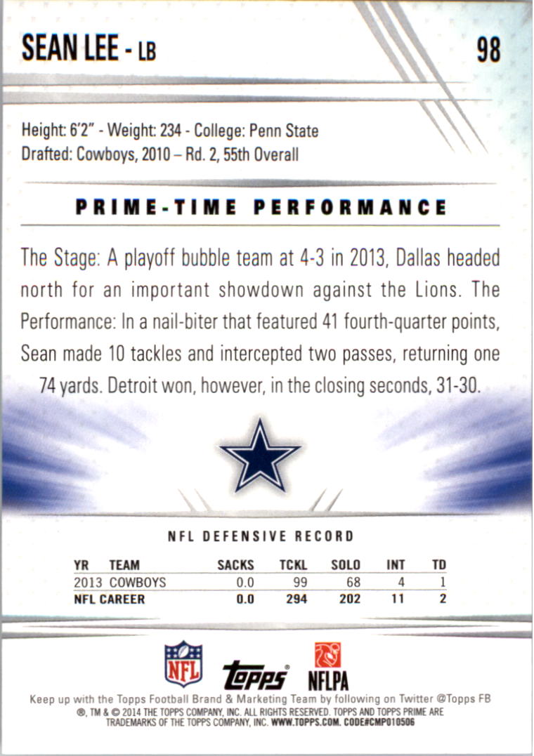 B2373- 2014 Topps Prime FB Card #s 1-150 +Inserts -You Pick- 15+ FREE US SHIP - Picture 203 of 373