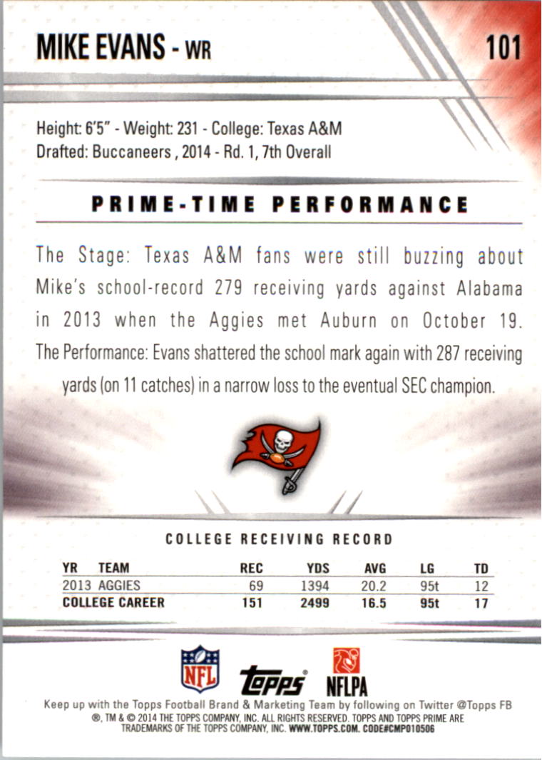 B2373- 2014 Topps Prime FB Card #s 1-150 +Inserts -You Pick- 15+ FREE US SHIP - Picture 209 of 373