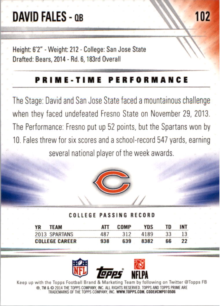 B2373- 2014 Topps Prime FB Card #s 1-150 +Inserts -You Pick- 15+ FREE US SHIP - Picture 211 of 373