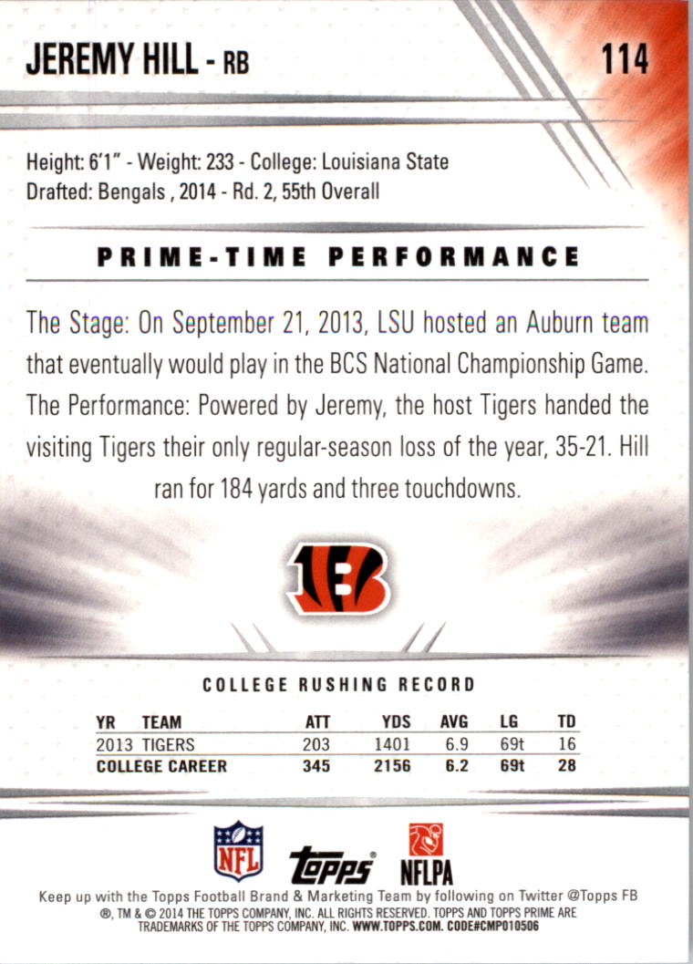 B2373- 2014 Topps Prime FB Card #s 1-150 +Inserts -You Pick- 15+ FREE US SHIP - Picture 235 of 373