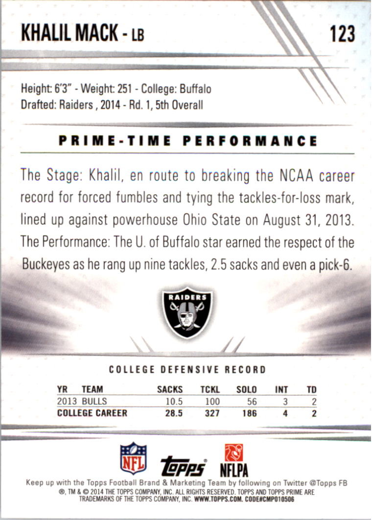 B2373- 2014 Topps Prime FB Card #s 1-150 +Inserts -You Pick- 15+ FREE US SHIP - Picture 253 of 373