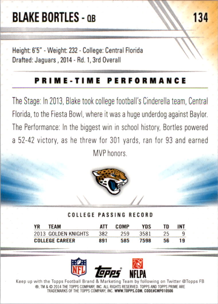 B2373- 2014 Topps Prime FB Card #s 1-150 +Inserts -You Pick- 15+ FREE US SHIP - Picture 275 of 373