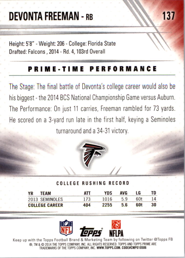 B2373- 2014 Topps Prime FB Card #s 1-150 +Inserts -You Pick- 15+ FREE US SHIP - Picture 279 of 373