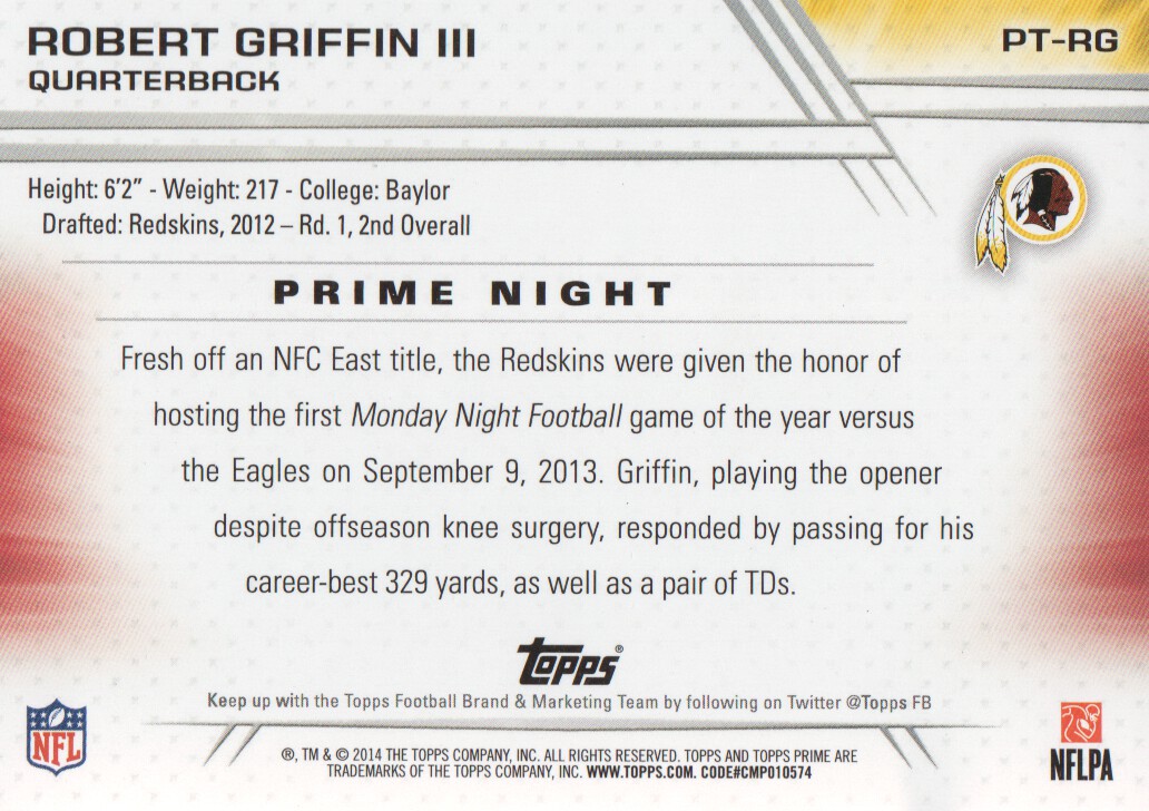 B2373- 2014 Topps Prime FB Card #s 1-150 +Inserts -You Pick- 15+ FREE US SHIP - Picture 352 of 373