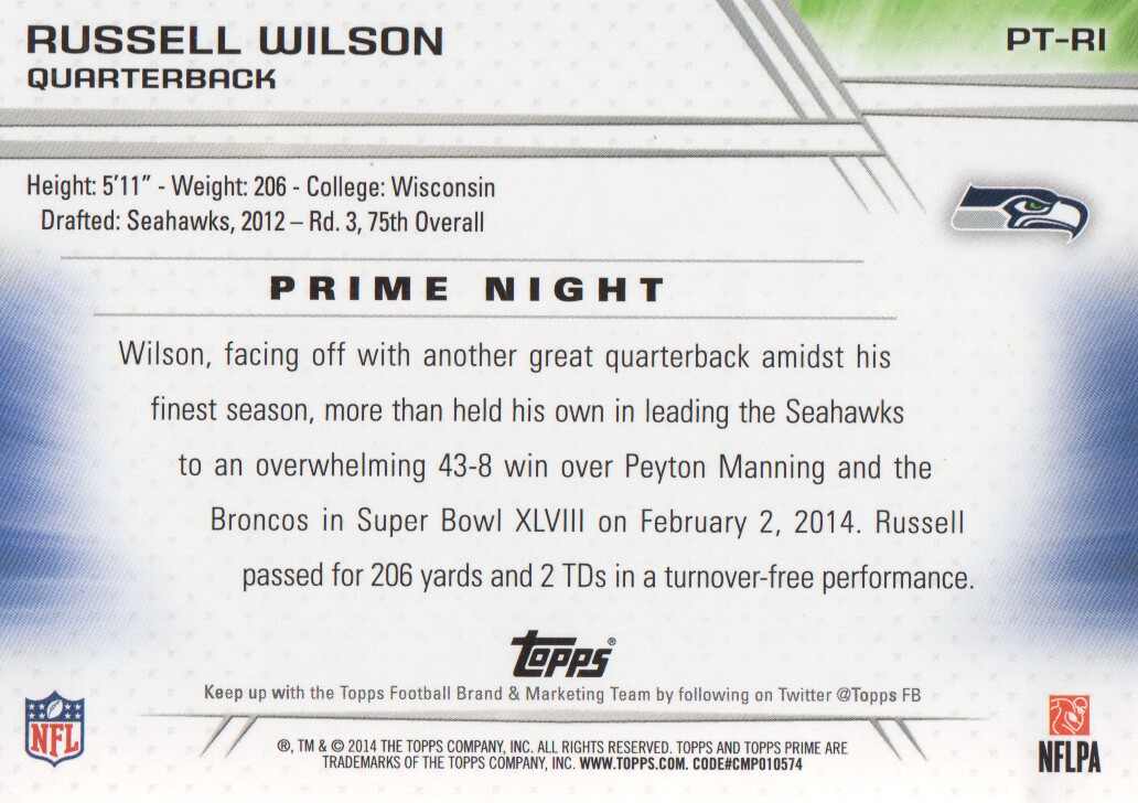 B2373- 2014 Topps Prime FB Card #s 1-150 +Inserts -You Pick- 15+ FREE US SHIP - Picture 354 of 373