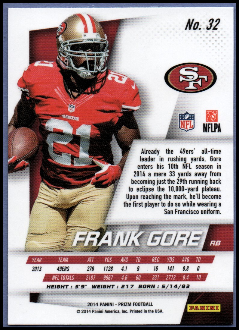 B1213- 2014 Panini Prizm FB Card #s 1-300 +Rookies -You Pick- 15+ FREE US SHIP - Picture 33 of 319