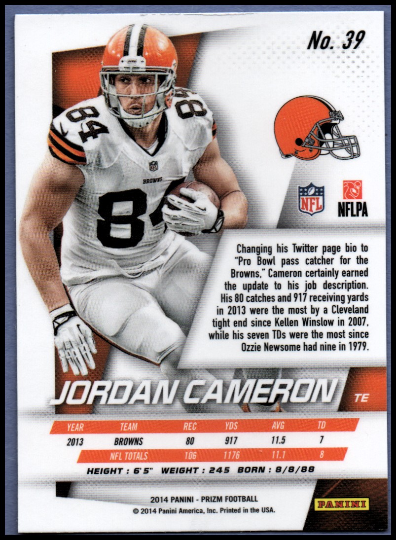 B1213- 2014 Panini Prizm FB Card #s 1-300 +Rookies -You Pick- 15+ FREE US SHIP - Picture 39 of 319